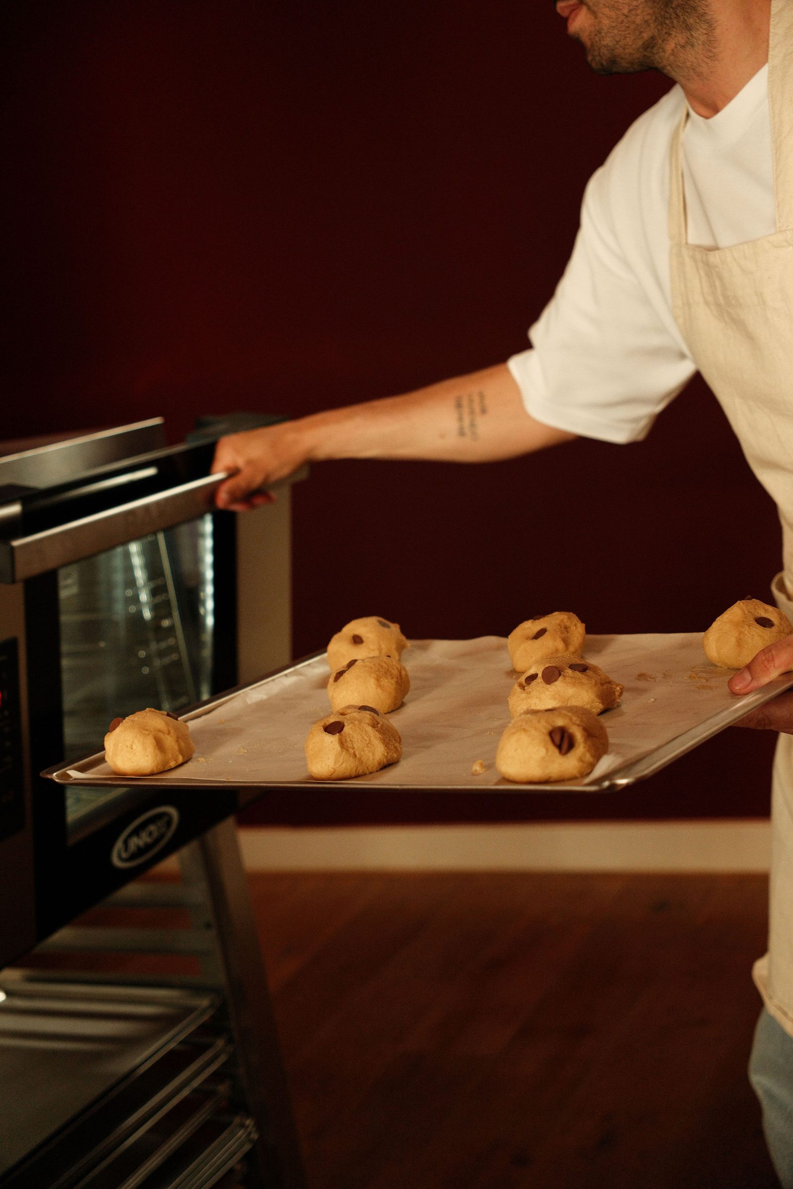 Ovenplaat met koeken